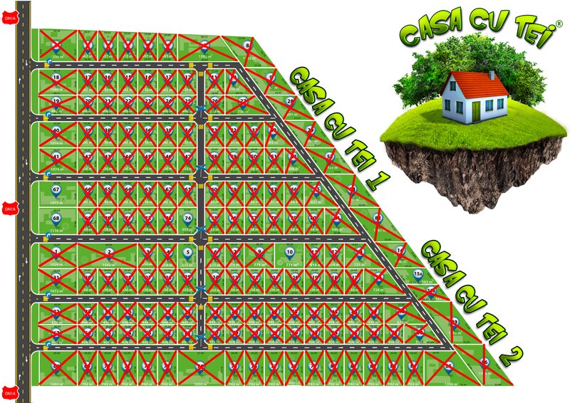 Crevedia, teren rezidential in cartier locuit, acces sosea DN1A.